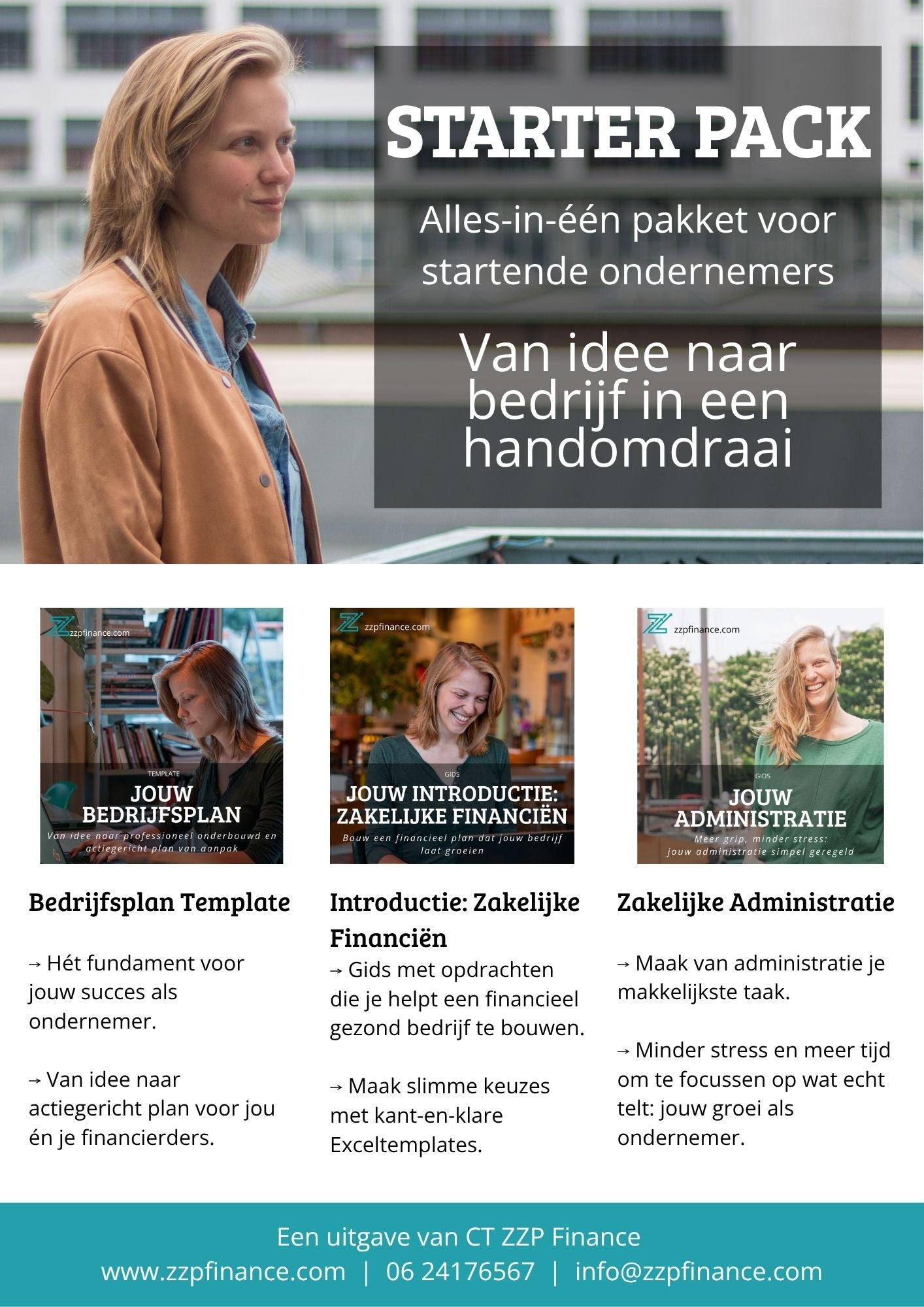 Van Idee naar Bedrijf: Starter Pack met Plan, Financiële Structuur & Administratie